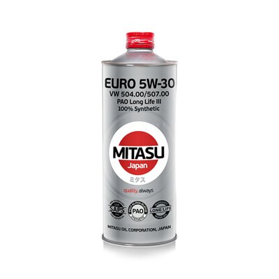 MITASU EURO PAO LL III OIL 5W-30 1L - 100 % syntetický