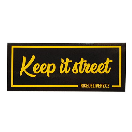 Samolepka Keep it street (RICEDELIVERY)
