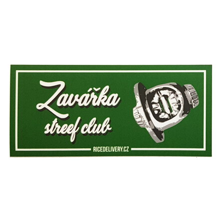 Samolepka Zavářka street club (RICEDELIVERY)