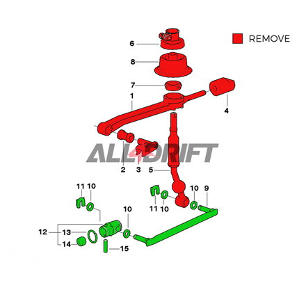 PMC Pro Short shifter self center pre BMW