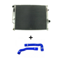 SET Silikónové hadice na vodu + celohlinikový vodný chladič BMW E36 325tds/M3