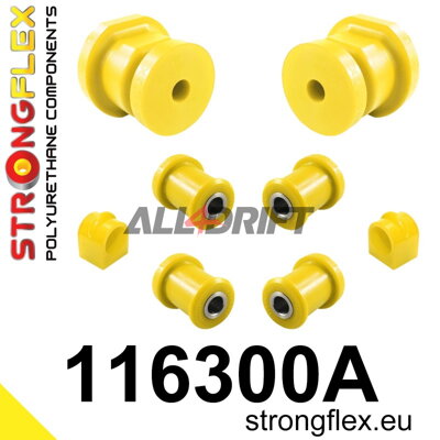 116300A Sada silentblokov zadného zavesenia SPORT - Mercedes W123 (76-86)