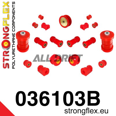 036103B Kompletná sada silentblokov náprav BMW E30