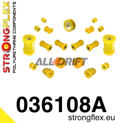 036108A Kompletná sada silentblokov náprav SPORT BMW E36 Compact