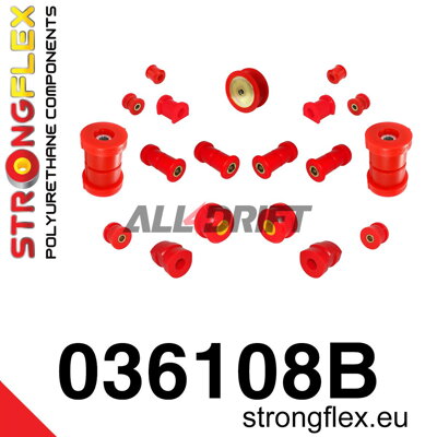 036108B Kompletná sada silentblokov náprav BMW E36 Compact