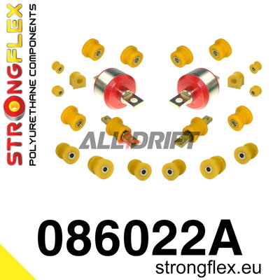 086022A Sada silentblokov zadnej nápravy SPORT Honda Civic / CRX