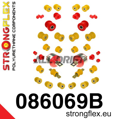 086069B Kompletná sada silentblokov náprav Honda Civic / CRX