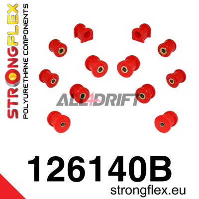 126140B Sada silentblokov zadnej nápravy - Mitsubishi IV / V / VI (96-01)