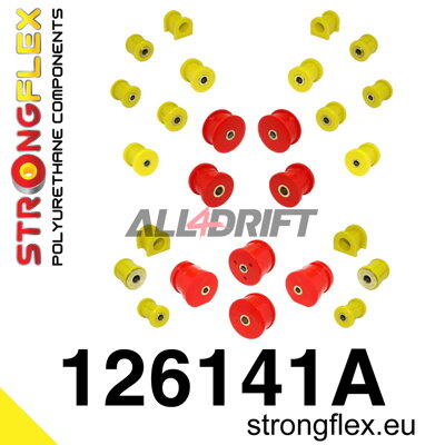 126141A Kompletná sada silentblokov náprav SPORT - Mitsubishi IV / V / VI (96-01)