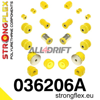 036206A Sada silentblokov prednej a zadnej nápravy SPORT BMW E46 / Z4