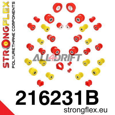 216231B Kompletná sada polyuretánových silentblokov zavesenia - Toyota I (99-05) XE10