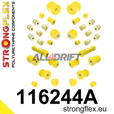 116244A Kompletná sada silentblokov zavesenia SPORT - Mercedes W210 4MATIC