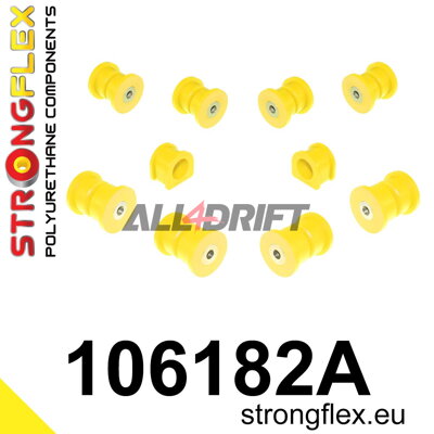 106182A Sada silentblokov prednej nápravy SPORT - Mazda III (92-02) FD