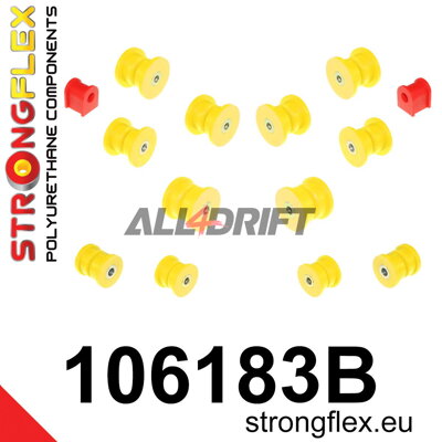 106183B Sada silentblokov zadnej nápravy - Mazda III (92-02) FD