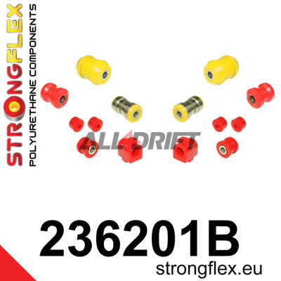 236201B Sada silentblokov prednej nápravy - Volvo 740 (84-92)