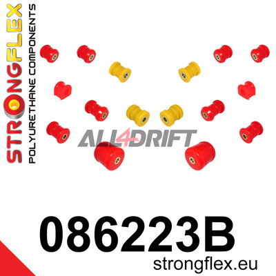 086223B Sada polyuretánových silentblokov zadnej nápravy - Honda V (96-01) Type SH