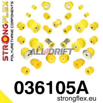 036105A Kompletná sada silentblokov náprav SPORT BMW E36