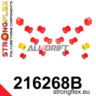 216268B Sada silentblokov zadného zavesenia - Toyota I (91-97) S140