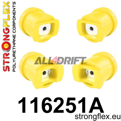 116251A Sada silentblokov predného pomocného rámu SPORT - Mercedes W140 (91-98)