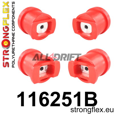 116251B Sada silentblokov predného pomocného rámu - Mercedes W140 (91-98)