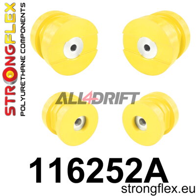 116252A Sada silentblokov zadného pomocného rámu SPORT - Mercedes W140 (91-98)