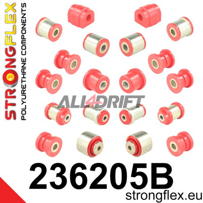 236205B Sada silentblokov zadnej nápravy Volvo S60 / S80 / V70