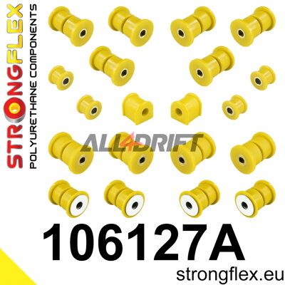 106127A Sada polyuretánových silentblokov zadnej nápravy SPORT - Mazda I (89-98) NA