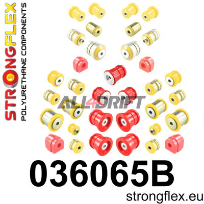 036065B Kompletná sada polyuretánových silentblokov náprav - BMW F11 (10-17) Touring xDrive