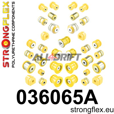 036065A Kompletná sada polyuretánových silentblokov náprav SPORT - BMW F11 (10-17) Touring xDrive