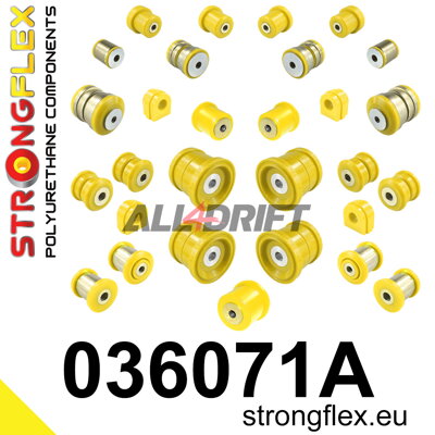 036071A Kompletná sada polyuretánových silentblokov náprav SPORT BMW X5 / X6