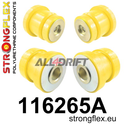 116265A Sada silentblokov zadného pomocného rámu SPORT - Mercedes W211 RWD