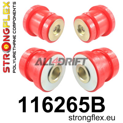 116265B Sada silentblokov zadného pomocného rámu - Mercedes W211 RWD