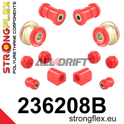 236208B Sada silentblokov prednej nápravy Volvo 240 / 260