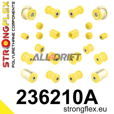 236210A Kompletná sada silentblokov náprav SPORT Volvo 240 / 260