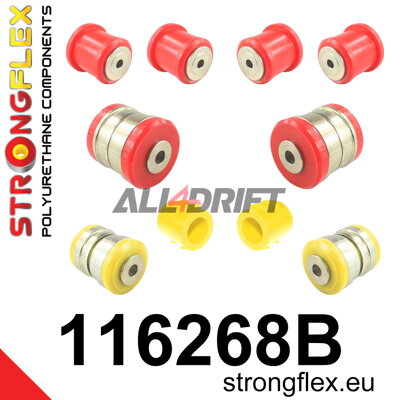 116268B Sada silentblokov predného zavesenia - Mercedes C216 RWD