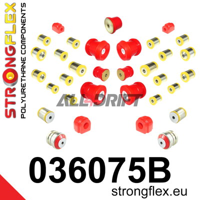 036075B Kompletná sada silentblokov náprav BMW