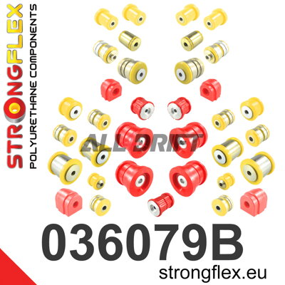 036079B Kompletná sada polyuretánových silentblokov náprav - BMW F07 (09-17) 5 GT RWD