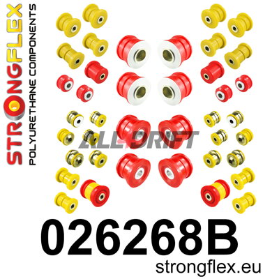 026268B Kompletná sada polyuretánových silentblokov zavesenia - Porsche II (10-17)