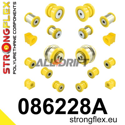 086228A Kompletná sada silentblokov náprav SPORT - Honda III (95-04)