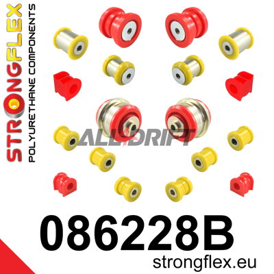 086228B Kompletná sada silentblokov náprav - Honda III (95-04)