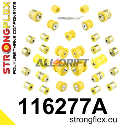 116277A Kompletná sada polyuretánových silentblokov zavesenia SPORT - Mercedes GLK (08-15) X204