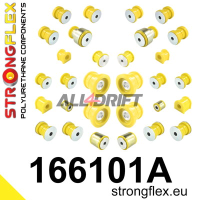 166101A Kompletná sada polyuretánových silentblokov zavesenia SPORT - Maserati GranCabrio (10-19)