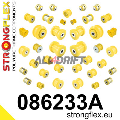 086233A Kompletná sada silentblokov náprav SPORT - Acura III (03-08) UA6 / UA7