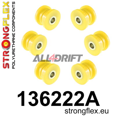 136222A Sada silentblokov predného pomocného rámu SPORT - Opel / Vauxhall G (98-04)