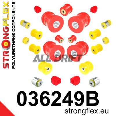 036249B Kompletná sada polyuretánových silentblokov náprav BMW E6x