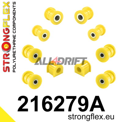 216279A Sada silentblokov zadnej nápravy SPORT - Toyota ST205 GT-Four 4WD