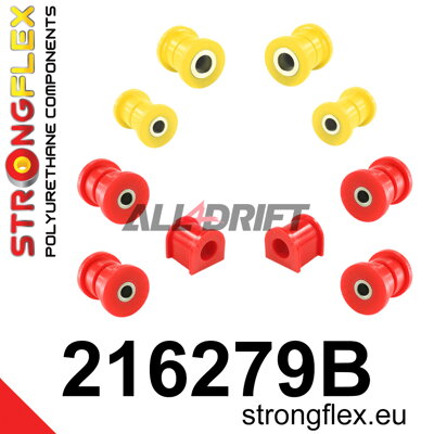 216279B Sada silentblokov zadnej nápravy - Toyota ST205 GT-Four 4WD