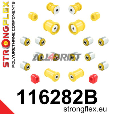 116282B Kompletná sada polyuretánových silentblokov zavesenia Infiniti / Mercedes