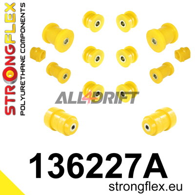 136227A Kompletná sada polyuretánových silentblokov zavesenia SPORT - Opel / Vauxhall G (98-04)