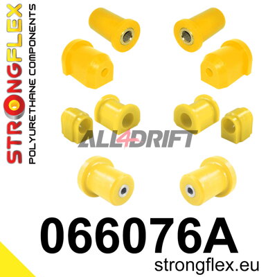 066076A Kompletná sada silentblokov náprav SPORT - Fiat Uno MK1/MK2/Turbo (83-02)